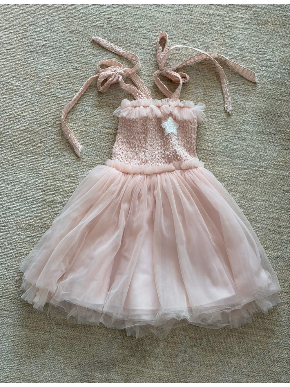 Petite Hailey Pink Tulle Dance Dress with Star Accent 4T